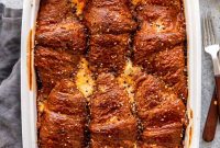 Ham and Cheese Croissant Breakfast Bake