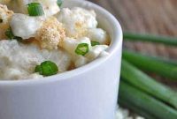 Bold Hominy and Blue Cheese Bake