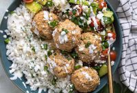 Coriander Lime Chicken Meatballs