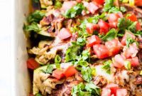 Fiesta Chicken Zucchini Enchiladas