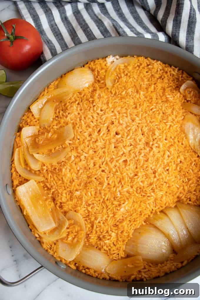 Restaurant-Style Mexican Rice - Huiblog