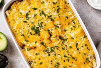 Tangy Green Chili Chicken Enchiladas