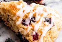 Perfectly Fluffy Blueberry Scones