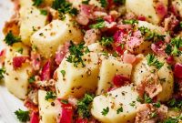 Tangy Bacon German Potato Salad