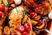One Pan Balsamic Chicken and Roasted Potatoes