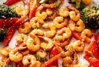 Sheet Pan Teriyaki Shrimp and Vegetables