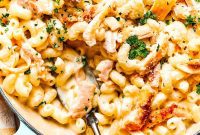 Golden Garlic Parmesan Chicken Pasta