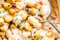 Cheesy Gnocchi Bacon Bake