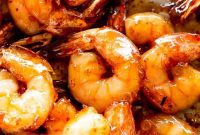 Sticky Honey Garlic Shrimp