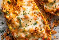 Loaded Chicken Enchilada Spaghetti Squash