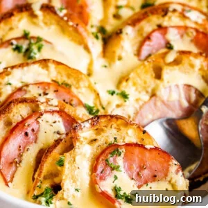 A recipe card for Eggs Benedict Casserole showing a rating of 5 out of 5 stars from 4 votes.
