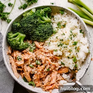 Bowl of Instant Pot Honey Garlic Chicken